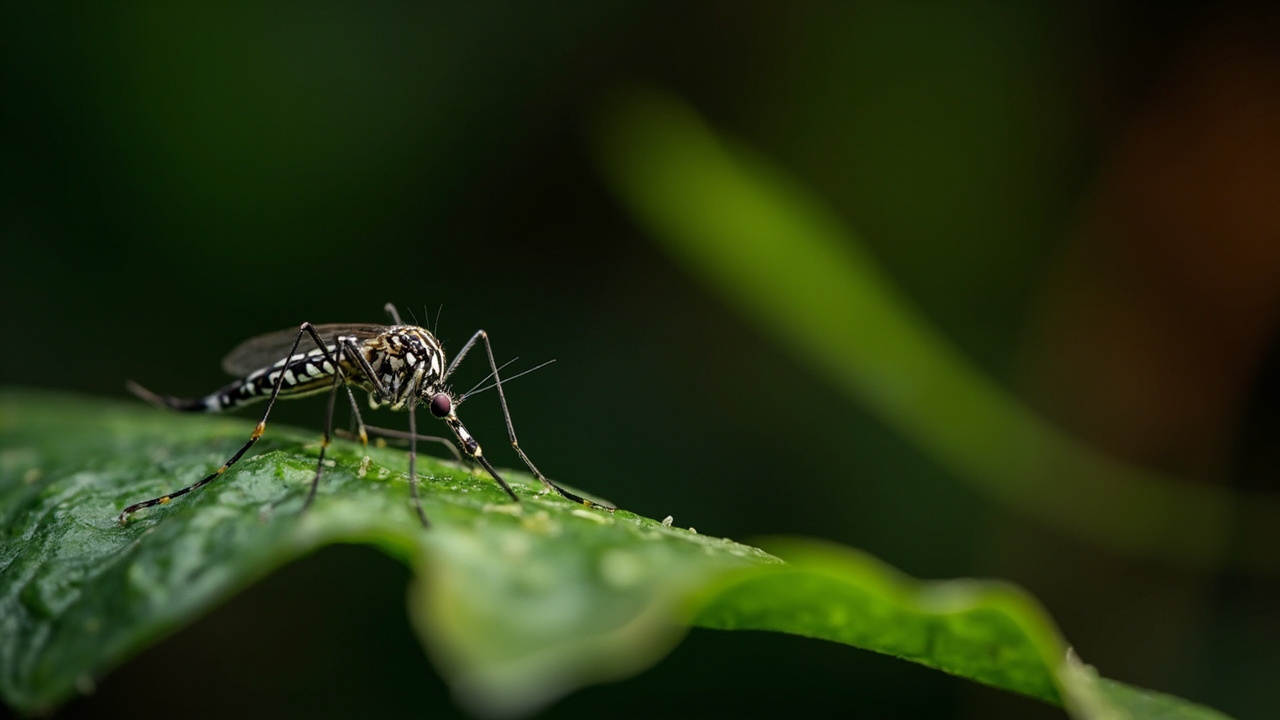 Imagen editorial generada por IA sobre Encuentran señales de transmisión sostenida de dengue en la frontera entre Congo y Angola.