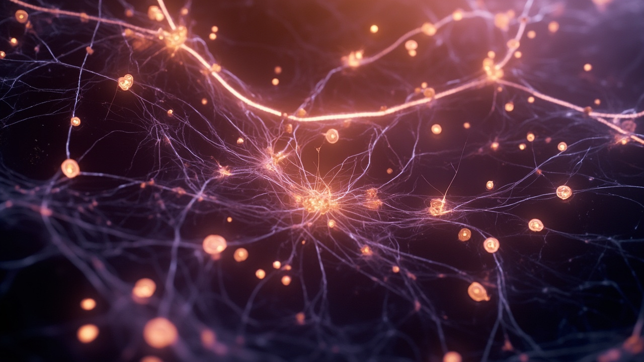 Imagen editorial generada por IA sobre Identifican neuronas que se activan en vigilia y empujan al cerebro a dormir.