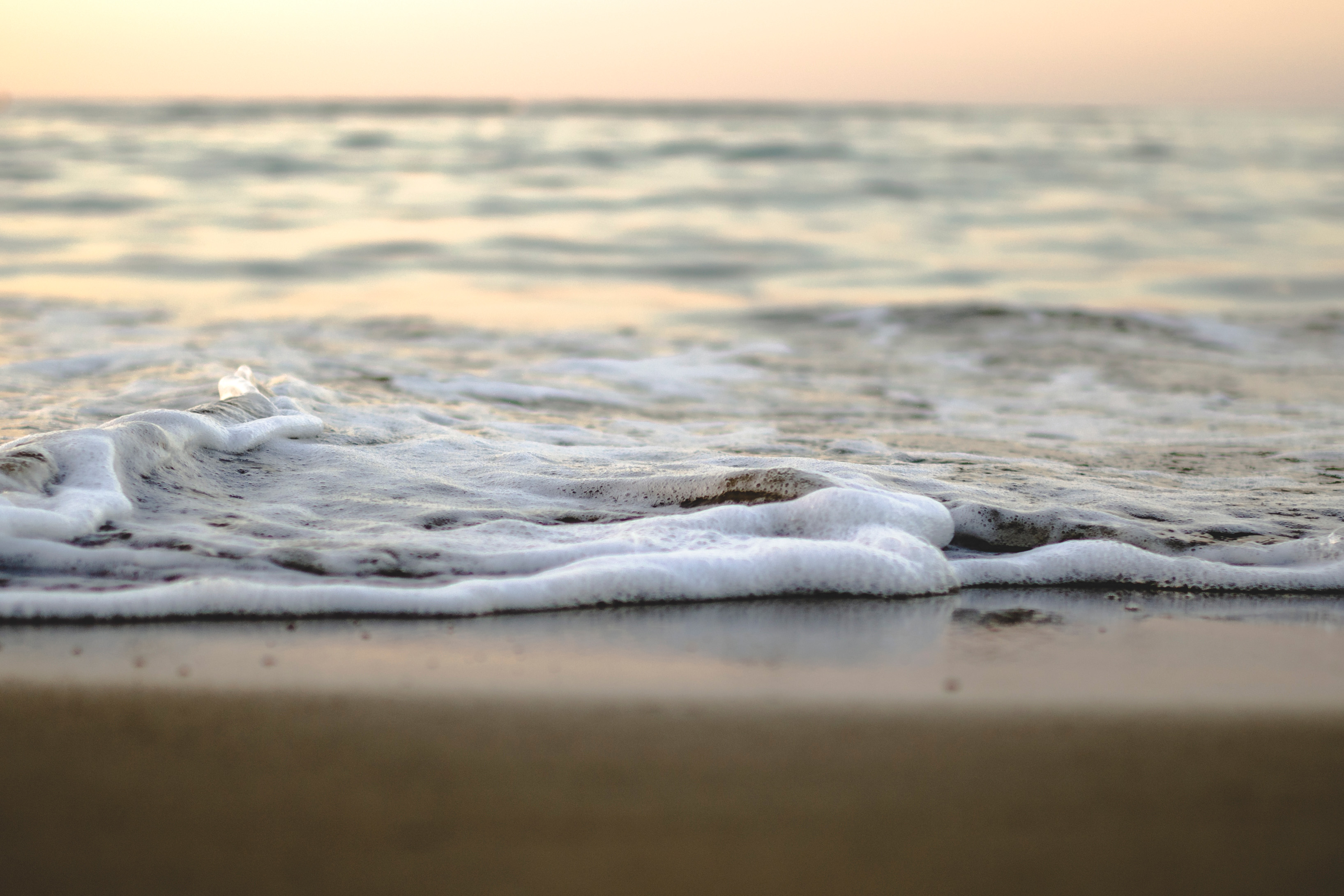 Olas rompen sobre una costa arenosa, una escena que ilustra cómo el avance del agua salada puede modificar ríos y estuarios.
