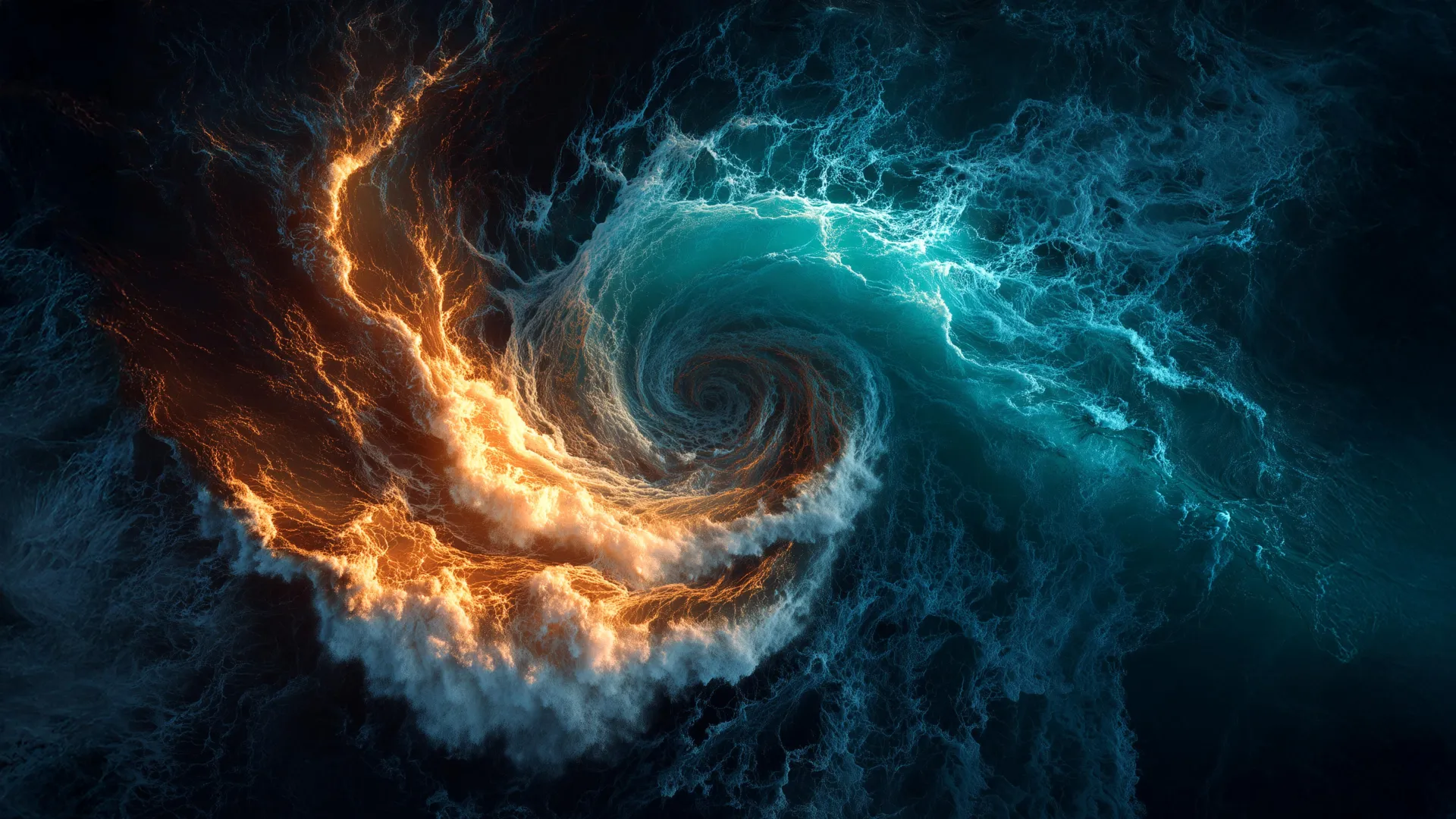 Remolinos en la superficie del agua, usados como imagen para ilustrar flujos turbulentos