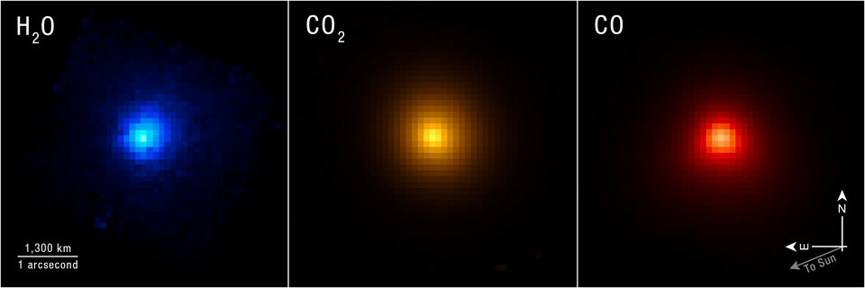 Imagen del cometa interestelar 3I/ATLAS capturada por el instrumento NIRSpec del telescopio James Webb